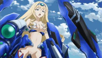 10s 1girl animated animated_gif artist_request blonde_hair blue_eyes blue_tears breasts cecilia_alcott cloud dildo functionally_nude infinite_stratos long_hair machine mecha mecha_musume moaning nipples nude nude_filter object_insertion open_mouth pussy pussy_juice robot sex_machine sex_toy sky third-party_edit tongue uncensored vaginal vaginal_object_insertion