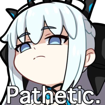 1girl alpha_transparency blue_eyes commentary_request crown empty_eyes english_text fate/grand_order fate_(series) frown grey_hair lowres meme morgan_le_fay_(fate) pathetic_(meme) romulproduce shaded_face solo spanish_commentary subtitled transparent_background