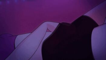 1girl animated animated_gif bike_shorts erica_(merunyaa) erica_(skuddbutt) fan_edit fingering lying masturbation merunyaa on_back orgasm shaking skuddbutt strapless third-party_edit trembling tube_top