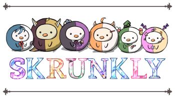 Rule 34 | ahoge, animal ears, antennae, artist request, bandaid, blue hair, character name, chromashift, commentary, cosplay, crossed bandaids, dog ears, dog tail, english commentary, fins, fish tail, fuyo cloverfield, fuyo cloverfield (cosplay), green hat, hat, heart, highres, juna unagi, juna unagi (cosplay), lightning bolt symbol, neck ribbon, official art, orange hair, patch, pochi wanmaru, pochi wanmaru (cosplay), red ribbon, ribbon, rin penrose, rin penrose (cosplay), riro ron, riro ron (cosplay), short twintails, simple background, skrunkly (rin penrose), split-color clothes, star (symbol), stitches, tail, twintails, video thumbnail, white background, youtube video thumbnail, yuko yurei, yuko yurei (cosplay)