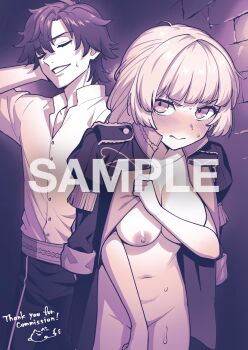 breasts fire_emblem fire_emblem:_three_houses he_be_rrr ingrid_brandl_galatea jacket nintendo nipples nude rescue sylvain_jose_gautier tagme