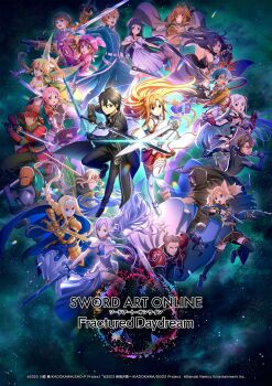 Rule 34 | 6+boys, 6+girls, absurdres, agil, alice zuberg, anti-materiel rifle, argo (sao), armor, asuna (sao), bald, bandaged arm, bandages, bare shoulders, black eyes, black gloves, black hair, black jacket, black pants, black shirt, black shorts, black skirt, blonde hair, blue dress, blue eyes, blue jacket, blue pants, blue rose sword, blue shoes, bolt action, braid, breastplate, breasts, brown eyes, brown hair, bullpup, cape, claw (weapon), cleavage, commentary, copyright logo, copyright notice, crown, crown braid, dagger, dark-skinned male, dark repulser, dark skin, death gun, detached sleeves, dragon, dress, dual wielding, eiji (sao), elucidator, eugeo, fingerless gloves, flanged mace, fukaziroh (sao), gauntlets, gloves, green eyes, green jacket, green skirt, green thighhighs, gun, hair between eyes, hair ornament, hairband, hammer, handgun, hat, heathcliff (sao), helmet, highres, holding, holding dagger, holding gun, holding hammer, holding knife, holding mace, holding microphone, holding shield, holding sword, holding weapon, hood, jacket, juliet sleeves, kirito, klein (sao), knife, lambent light, leafa (sao), lisbeth (sao), llenn (sao), logo, long hair, long sleeves, mace, mask, matching hair/eyes, microphone, multiple boys, multiple girls, oberon (sao), official art, open mouth, osmanthus blade, p90, pants, pgm hecate ii, pina (sao), pink eyes, pink hair, pink hat, pistol, ponytail, puffy sleeves, purple dress, purple eyes, purple hair, purple skirt, quinella, rapier, red eyes, red skirt, rifle, scarf, shield, shirt, shoes, short hair, shorts, silica, sinon, sitting, skirt, skull mask, sky, small dragon, smile, sniper rifle, star (sky), starry sky, stone pillar, submachine gun, sword, sword art online, sword art online: fractured daydream, thighhighs, tokarev tt-33, transparent wings, twintails, weapon, white dress, white hair, white scarf, white shirt, white thighhighs, wings, yellow eyes, yellow wings, yui (sao), yuna (sao), yuuki (sao)