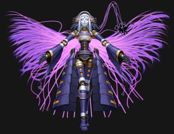 1girl anonymous_(yu-gi-oh!) closed_eyes colored_skin doll doll_joints duel_monster el_shaddoll_construct forehead_jewel full_body game_cg highres joints non-web_source official_art outstretched_arms solo spread_arms standing stitched third-party_edit transparent_background white_skin yu-gi-oh! yu-gi-oh!_master_duel