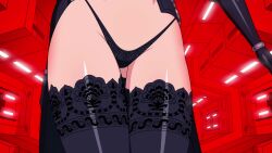 animated audible_music black_hair bouncing_breasts breasts curvy highres huge_breasts music serious sound source_request tagme tight_clothes video walking