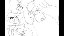 3girls 5boys animated beach boat bouncing_breasts breasts bulge dancing erection facial_hair fred_perry goatee greyscale hat male_focus meme monochrome multiple_boys multiple_girls ninja no_bra no_panties nude nude_beach original pirate pirate_hat pirate_ship pointy_ears public_indecency public_nudity pussy ship sketch sound tagme topless_female video watercraft