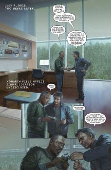 bug cave_paintings cocoon computer conspiracy cross_promotion crossover dark_skin desk dinosaur explosion giant giant_monster godzilla godzilla_(2014) godzilla_(series) highres houston_brooks james_conrad kaiju king_kong_(series) kong:_skull_island legendary_pictures map mohammad_yazid monarch_(monsterverse) monster monsterverse mothra muto_(godzilla) photo_(medium) rain skull_island:_the_birth_of_kong swimming tie-in toho