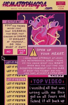 black_background border colored_text_highlight cursor mp3_player english_text error_message fake_ad fake_screenshot fake_website heart_(organ) highres implied_vomiting internet original parasite pink_border purple_theme quezify text_focus user_interface window_(computing) worm