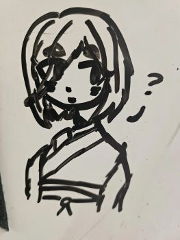 Rule 34 | doodle, highres, isekai shikkaku, marker (medium), sacchan (isekai shikkaku), tagme, traditional media, whiteboard (medium)
