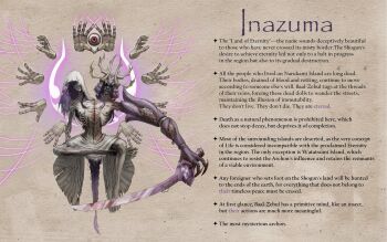 Rule 34 | 2girls, absurdres, alternate costume, alternate universe, armor, braid, brown background, commentary, corvusplaga, demon girl, disembodied hand, english commentary, english text, eyeball, fake horns, false smile, floating, genshin impact, glowing, gradient hair, half lotus position, helmet, highres, holding, holding sword, holding weapon, horned helmet, horns, horror (theme), japanese armor, katana, long braid, long hair, makoto (genshin impact), meditation, multicolored hair, multiple girls, musou isshin (genshin impact), nipples, raiden shogun, samurai, shaded face, siblings, single braid, sisters, slashing, smile, spoilers, stitches, sword, twins, veil, weapon, white veil