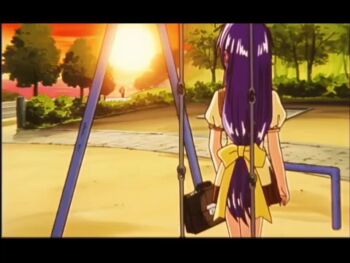 3girls 90s_anime animated anime_screenshot arisa_good_luck arisa_good_luck_ova arisa☆good_luck arisa☆good_luck_ova ass black_hair blonde_hair blue_hair brown_hair bunnygirl_suit hammer jumping mallet multiple_girls ova panties pink_hair purple_hair rabbit_ears rabbit_tail running school school_uniform sound tagme underwear video