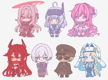 Rule 34 | + +, 1boy, 6+girls, ahoge, andersen (nikke), black boots, black hat, black jacket, black leotard, black pants, black skirt, blonde hair, blue eyes, boots, braid, breasts, brown hair, brown pantyhose, character request, check character, chibi, chiji komari, cleavage, commentary request, covered navel, crown braid, doro (nikke), dorothy (nikke), dress, facial hair, goddess of victory: nikke, grey background, grey hair, hair between eyes, hair bun, halo, hat, headgear, jacket, jacket on shoulders, lace-up boots, large breasts, leotard, liliweiss (nikke), long hair, long sleeves, multiple girls, nun, pants, pantyhose, peaked cap, pink hair, puffy long sleeves, puffy sleeves, rapunzel (nikke), rapunzel (pure grace) (nikke), red eyes, red hood (nikke), red scarf, scarf, scarlet (black shadow) (nikke), scarlet (nikke), simple background, single side bun, skirt, sleeves past wrists, snow white (innocent days) (nikke), snow white (nikke), stubble, sunglasses, the legendary commander (nikke), veil, very long hair, white dress