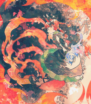 1girl animal_ears arms_behind_back black_bow black_dress black_shoes bow braid cat_ears closed_mouth commentary_request dress extra_ears from_side full_body hair_bow highres itomugi-kun juliet_sleeves kaenbyou_rin long_sleeves medium_hair pointy_ears puffy_sleeves red_eyes red_hair shoes side_braids smile solo touhou twin_braids