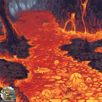 Rule 34 | 00s, bubble, cave, dripping, dungeon and fighter, lava, no humans, outdoors, pillar, rock, scenery, underground, watermark, yi lee