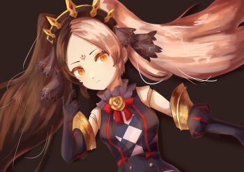 Rule 34 | 1girl, black hair, breasts, chaos dorloto (grimms notes), closed mouth, doll joints, grimms notes, joints, looking at viewer, multicolored hair, pink hair, red eyes, solo, split-color hair, twintails, upper body, user tzfx4234