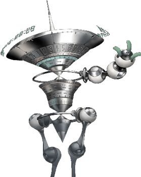 1other lowres moros_(persona) no_humans official_art persona persona_(summon) persona_3 robot simple_background soejima_shigenori solo third-party_source transparent_background