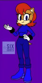 Rule 34 | absurdres, blue dress, blue eyes, blue pants, boots, chipmunk ears, chipmunk girl, dress, gloves, highres, non-web source, pants, red hair, sally acorn, sixidiotsonechannel, sonic (series), sonic adventure 2, sonic the hedgehog (archie comics), sonic the hedgehog (idw), tail, the murder of sonic the hedgehog