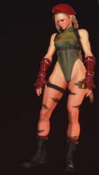 1girl 3d animated antenna_hair ass ass_focus ass_shake bare_shoulders black_background blonde_hair blue_eyes braid breasts cammy_white fighting_stance bad_tag game_screenshot gloves green_leotard hat highleg highleg_leotard highres leotard long_hair medium_breasts multicolored_hair screencap shiny_clothes signature solo sound standing streaked_hair street_fighter street_fighter_6 tagme thighs thong_leotard twin_braids very_long_hair video video_game wide_hips