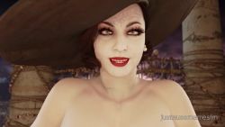 2futa 3d alcina_dimitrescu animated black_hair breasts brown_hair capcom colored_skin ear_piercing futa_with_futa futanari futanari_pov hat huge_breasts huge_penis huge_testicles justausernamesfm large_breasts large_penis long_hair mature_female medium_hair multiple_futa nipples penis piercing ponytail pov resident_evil resident_evil_3:_nemesis resident_evil_village sex size_difference smile sound standing standing_sex sun_hat testicles vampire video white_skin