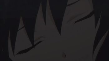 1boy 2girls animated dry_humping flat_chest grey_hair highres humping multiple_girls omamori_himari panties pink_eyes pink_panties ponytail red_eyes sound subtitled sword tagme topless_female underwear video weapon