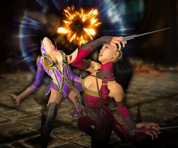 mileena_(mortal_kombat) mortal_kombat_(series) mortal_kombat_1_(2023) non-web_source ryona sindel