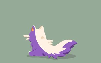 Rule 34 | animal focus, bird p sknp, commentary request, from behind, full body, gen 4 pokemon, green background, highres, nintendo, no humans, pokemon, pokemon (creature), pokemon focus, simple background, solo, stunky