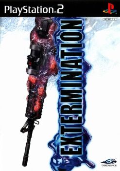 alien cover extermination video_game_cover gun infection no_humans official_art rifle sony weapon