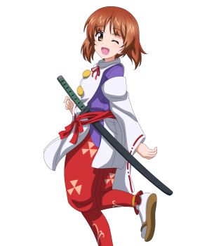 Rule 34 | 1girl, absurdres, commentary, commission, commissioner upload, cosplay, english commentary, girls und panzer, highres, houjou tokiyuki (nige jouzu no wakagimi), houjou tokiyuki (nige jouzu no wakagimi) (cosplay), key (gaigaigai123), nige jouzu no wakagimi, nishizumi miho, second-party source