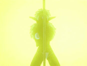 1990s_(style) alien animated animated_gif anime_screenshot big_hair bikini bra cat_girl dancer dancing dark-skinned_female dark_skin earrings jewelry long_hair looping_animation midriff multi-strapped_panties nightclub outlaw_star panties pointy_ears pole pole_dancing retro_artstyle science_fiction simple_background stripper stripper_pole swimsuit underwear white_bikini white_bra white_hair white_panties