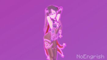 1girl 20s 3d :d afterimage animated animated_gif armpits arms_behind_back arms_behind_head arms_up artist_name bellone black_hair blue_background blue_hat blue_leotard blush bodystocking bouncing_breasts breasts cape choker cleavage covered_navel covering_privates dancing derivative_work detached_sleeves elbow_gloves female_focus fur_trim genshin_impact gloves gradient_background gradient_hair green_eyes grin hair_ornament half-closed_eyes happy hat highleg highleg_leotard highres hip_focus jiggle leotard long_hair long_sleeves looking_at_viewer looping_animation magical_girl me!me!me! medium_breasts meme_(me!me!me!) mihoyo mona_(genshin_impact) multicolored_background multicolored_hair noengrish open_mouth pantyhose parody pink_background purple_background purple_hair purple_sleeves simple_background sleeves_past_wrists small_breasts smile smug solo star_(symbol) star_hair_ornament swaying twintails very_long_hair white_background wide_sleeves witch_hat