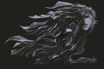 Rule 34 | 2boys, black background, body horror, commentary, english commentary, highres, ikari shinji, male focus, melting face, meme, multiple boys, nagisa kaworu, neon genesis evangelion, red eyes, shinji in a chair (meme), short hair, simple background, zhiwukafuka