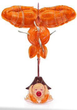 all_the_way_through apple apple_gag blonde_hair bound bound_legs breasts cannibalism corpse death decapitation dismemberment empty_eyes feet food food_gag fork fruit gag gagged guro impaled john0819 knife large_breasts meat_juice medium-hair nijisanji pink_eyes plate restrained sagging_breasts severed_head severed_leg severed_limb shiny_skin simple_background spoon spread_pussy stab takamiya_rion twintails upside-down virtual_youtuber wet white_background