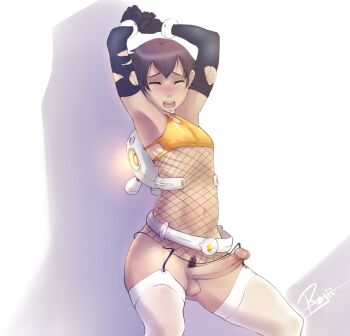 blush highres penis rajii shota solo trap