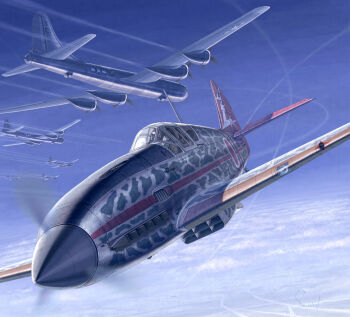 aerial_battle aircraft airplane b-29 b-29_superfortress battle bomber camouflage cloud contrail day flying gun kawasaki_ki-61_hien military military_vehicle pilot propeller_fighter same_(carcharodon) signature turret vehicle_focus weapon world_war_ii