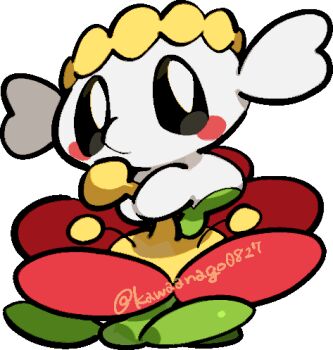 Rule 34 | blush, blush stickers, chibi, chibi only, commentary request, flabebe, flabebe (red flower), flower, full body, gen 6 pokemon, kawaanago, lowres, nintendo, no humans, pink flower, pokemon, pokemon (creature), pokemon focus, solo, transparent background, twitter username