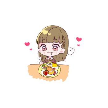 Rule 34 | 1girl, ahoge, blush, braid, brown dress, brown hair, center-flap bangs, cherry, closed mouth, commentary, dress, drooling, food, food art, fried rice, fruit, hamburger steak, harusame soup (har s k), hasu no sora school uniform, heart, heart ahoge, highres, holding, holding spoon, hungry, kachimachi kosuzu, link! like! love live!, love live!, mini flag, neckerchief, negative space, okosama lunch, pink eyes, pudding, school uniform, shrimp, shrimp tempura, side ahoge, side braids, simple background, solo, spoon, tako-san wiener, tempura, virtual youtuber, wavy mouth, white background, winter uniform, yellow neckerchief