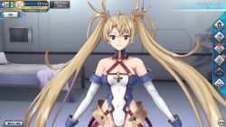 1girl 3d animated ass audible_music bare_shoulders blonde_hair blue_eyes blue_leotard boots bradamante_(fate) breasts cleavage closed_eyes covered_navel detached_sleeves fate/grand_order fate/grand_order_arcade fate_(series) gloves jewelry large_breasts leotard long_hair long_sleeves looking_at_viewer multicolored_leotard skindentation sound talking thighlet thighs twintails video white_gloves white_leotard