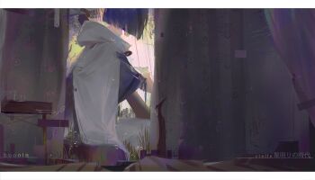 Rule 34 | 1boy, blue hair, bob cut, commentary, english commentary, highres, hood, hood down, letterboxed, pixiv fantasia, pixiv fantasia age of starlight, short hair, solo, yingfeng862