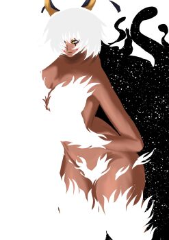 1girl ancient_egyptian ass commentary dark-skinned_female dark_skin english_commentary fate/grand_order fate_(series) fire glowing_skin highres huge_ass nitocris_(fate) nitocris_alter_(fate) nitocris_alter_(first_ascension)_(fate) nitocris_alter_(second_ascension)_(fate) nitocris_alter_(third_ascension)_(fate) thick_thighs thighs wamiv14 white_fire white_hair