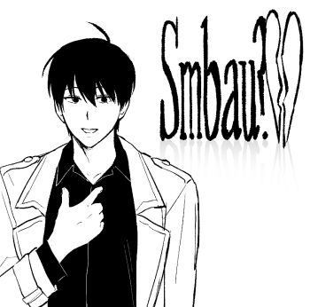 Rule 34 | 1boy, black shirt, coat, collared shirt, greyscale, keomikan, kim dokja, looking at viewer, male focus, meme, monochrome, omniscient reader's viewpoint, open clothes, open coat, parody, pointing, pointing at self, shirt, solo, sybau (meme), upper body, white coat