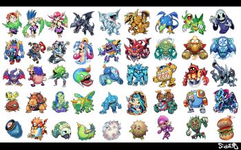 7_colored_fish absurdres aerokinesis animal_focus aqua_eyes archery arlownay arrow_(projectile) axe bare_shoulders barrel_dragon basic_insect beak blue-eyes_white_dragon blue_eyes blue_tongue blue_wings bodysuit bow breasts brown_fur bug burger cannon cannon_soldier cape caterpillar chibi chibi_only claws cleavage cocoon cocoon_of_evolution codpiece colored_skin colored_tongue cyber_soldier dragon dragon_tail dragon_wings duel_monster extra_eyes feathered_wings feathers fiend_reflection firegrass fish food food-themed_creature full_body giant_turtle_who_feeds_on_flames grasshopper great_moth green_feathers green_skin green_tongue gun handgun harpie_lady harpie_lady_1 harpie_lady_2 harpie_lady_3 harpy helmet highres hungry_burger hydrokinesis insect jar kazejin kotodama_(yu-gi-oh) koumori_dragon kurama_(yu-gi-oh!) kuriboh larvae_moth launcher_spider mandrake metal_dragon_(yu-gi-oh) mini_flag monster_girl morphing_jar no_humans non-humanoid_robot nostrils obelisk_the_tormentor open_mouth osiris_the_sky_dragon pale_beast pendulum_machine petit_moth pink_bodysuit pink_hair pointy_ears power_suit purple_robe red-eyes_black_dragon red_archery_girl red_cape red_eyes revolver robe robolady robot robot_animal rocket_launcher royal_guard_(yu-gi-oh) sanga_of_the_thunder sengenjin shadow_ghoul_(yu-gi-oh!) sharp_teeth shoulder_spikes sido_(slipknot) signature simple_background skeleton skull_servant slot_machine slot_machine_(yu-gi-oh!) solo spiked_snail spikes standing suijin tail teeth the_winged_dragon_of_ra turtle umbrella water water_omotics weapon weather_report_(yu-gi-oh) white_background wind winged_arms wings yellow_eyes yu-gi-oh! zera_the_mant