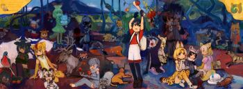 &gt;:( 10s 6+girls :/ :3 :c :d :o ^_^ aardwolf aardwolf_(kemono_friends) absurdly_detailed_composition african_wild_dog_(kemono_friends) american_beaver_(kemono_friends) animal animal_ears animal_on_head animal_print ankle_boots annotated antlers apple aqua_hair arabian_oryx_(kemono_friends) arms_at_sides arms_up atlantic_puffin atlantic_puffin_(kemono_friends) aurochs_(kemono_friends) backpack bad_id bad_twitter_id bag bangs_pinned_back baobab bare_shoulders barefoot beaver_ears binoculars binturong binturong_(kemono_friends) bird bird_on_head bird_tail bird_wings black-framed_eyewear black-tailed_prairie_dog_(kemono_friends) black_eyes black_gloves black_hair black_jacket black_pantyhose black_ribbon blazer blonde_hair blue_ribbon blue_shirt blunt_bangs bodystocking book boots bow bowtie bracelet brown_coat brown_eyes brown_footwear brown_hair bucket_hat bus camouflage camouflage_shirt camouflage_skirt caracal caracal_(kemono_friends) cat cat_ears cat_tail cellien_(kemono_friends) cellval circlet clenched_hands closed_eyes coat collar colored_skin common_raccoon_(kemono_friends) cow_ears crop_top crossed_arms crossed_bangs d: d:&lt; dark-skinned_female dark_skin dodo_(bird) dodo_(kemono_friends) dog_ears elbow_gloves eurasian_eagle_owl_(kemono_friends) expressionless ezo_red_fox_(kemono_friends) facing_away feathers fennec_(kemono_friends) fine_art_parody fingerless_gloves food footwear_ribbon fox_ears fox_tail frilled_sleeves frilled_swimsuit frills from_behind from_side frown fruit full_body fur_collar galapagos_tortoise_(kemono_friends) gazelle_ears giraffe_ears giraffe_horns giraffe_print glasses gloves glowing glowing_eyes golden_snub-nosed_monkey_(kemono_friends) gradient_hair grass green_skin green_skirt grey_coat grey_gloves grey_hair grey_legwear grey_one-piece_swimsuit grey_wolf_(kemono_friends) hair_between_eyes hair_ornament hairclip hand_on_own_chin hand_up hat hat_feather head_wings high-waist_skirt high_ponytail highres hippopotamus_(kemono_friends) hippopotamus_ears holding holding_book holding_feather holding_spoon hood hoodie horns indian_style jacket jaguar_(kemono_friends) jaguar_ears japanese_crested_ibis_(kemono_friends) japari_bus japari_symbol jewelry jitome juggling kaban_(kemono_friends) kangaroo kemono_friends lap_pillow leopard_print lesser_panda_(kemono_friends) lion_(kemono_friends) lion_ears loafers long_hair long_sleeves looking_at_another looking_away looking_down looking_to_the_side looking_up low_twintails lucky_beast_(kemono_friends) lying mane manga_(object) margay_(kemono_friends) midriff monkey_ears monkey_tail moose_(kemono_friends) moose_ears motor_vehicle mountain multicolored_hair multiple_girls music neck_ribbon necktie no_shoes northern_white-faced_owl_(kemono_friends) on_back on_head one-piece_swimsuit open_book open_mouth orange_eyes orange_hair orange_jacket orechan otter_ears outdoors pallas&#039;s_cat pallas&#039;s_cat_(kemono_friends) pantyhose parody parted_bangs passenger_pigeon passenger_pigeon_(kemono_friends) paw_pose pencil_skirt penguin_tail pigeon pink_boots pink_ribbon pink_sweater plaid_clothes plaid_skirt platypus platypus_(kemono_friends) ponytail profile puffy_short_sleeves puffy_sleeves raccoon_ears reading red_eyes red_gloves red_kangaroo_(kemono_friends) red_legwear red_necktie red_panda red_shirt red_skirt reindeer reindeer_(kemono_friends) reticulated_giraffe_(kemono_friends) ribbon royal_penguin_(kemono_friends) sand_cat_(kemono_friends) serval_(kemono_friends) serval_tail shirt shoe_soles shoebill_(kemono_friends) shoes short-sleeved_sweater short_hair short_hair_with_long_locks short_sleeves shorts side_slit sidelocks singing sitting skirt sleeping sleeve_cuffs sleeveless sleeveless_shirt small-clawed_otter_(kemono_friends) smile spoon spotted_hair standing streaked_hair striped_tail sweater swimsuit tail tareme thighhighs tiptoes toeless_legwear toes tree tsuchinoko_(kemono_friends) tsurime turtle twintails two-tone_bow two-tone_bowtie two-tone_hair unitard unworn_hat unworn_headwear v-shaped_eyebrows vehicle walking wariza wavy_mouth where_do_we_come_from?_what_are_we?_where_are_we_going? white_bow white_bowtie white_footwear white_hair white_hat white_legwear white_shirt white_shorts wide_sleeves wings wolf_ears writing yellow_eyes yellow_gloves yellow_necktie |d