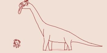 Rule 34 | 1boy, 1other, anonymous (japanese), blue archive, blush stickers, dinosaur, doodle sensei (blue archive), imageboard colors, lowres, peroro (blue archive), red theme, sensei (blue archive), smile, tongue, tongue out, wall-eyed