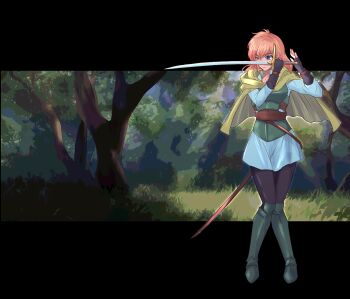 Rule 34 | absurdres, cape, fingerless gloves, gloves, highres, kate (tear ring saga), tear ring saga, tear ring saga: yutona eiyuu senki, weapon