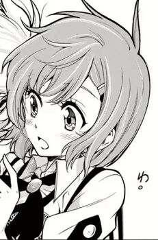 1girl chousuinou_kei collared_shirt hair_ornament hairpin kinoshita_maori looking_ahead necktie non-web_source school_uniform shirt short_hair short_sleeves solo upper_body vest
