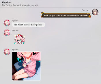 aqua_hair bed blush breasts chat_log closed_mouth clothes_pull dark_room drill_hair eyes_out_of_frame fake_screenshot frills gradient_hair head_out_of_frame honkai:_star_rail honkai_(series) hyacine_(honkai:_star_rail) multicolored_hair nipple_slip nipples no_eyes non-web_source nose_blush on_bed pajamas phone pink_hair pink_pajamas profile_picture screencap sexting small_breasts solo stelle_(honkai:_star_rail) trailblazer_(honkai:_star_rail) twin_drills twintails