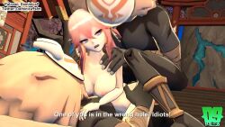 1girl 3boys 3d ahegao all_fours anal animated bad_tag breasts cinderdryadva completely_nude cowgirl_position cum cum_in_pussy cumdrip dominica9 double_handjob double_penetration english_text fucked_silly genshin_impact group_sex handjob hetero highres hilichurl_(genshin_impact) imjustthatkinky impregnation interspecies interspecies_group interspecies_impregnation leg_lock mating_press medium_breasts monster multiple_boys nude pink_hair pregnant pumping requesting_impregnation rough_sex sex sound source_filmmaker_(medium) standing standing_sex straddling subtitled video yae_miko