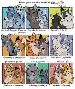 Rule 34 | ^ ^, a vision of shadows, adoptive parent and adoptive child, alderheart, animal, animal couple, animal focus, baby animal, barley (warrior cats), bird, black cat, blue eyes, bluestar (warrior cats), brother and sister, brown cat, cat, character name, chinese commentary, cinderpelt, closed eyes, commentary request, couple, dawn of the clans, dead animal, english text, everyone, father and son, feathertail, firestar (warrior cats), fluffy, grandmother and grandson, gray wing (warrior cats), graystripe, green eyes, grey cat, half moon (warrior cats), heart, highres, jayfeather, kitten, leafpool, mistystar, mosskit, mother and daughter, mother and son, mothwing, mouth hold, multiple drawing challenge, no humans, one eye closed, open mouth, orange cat, orange eyes, power of three, predation, ravenpaw, sandstorm (warrior cats), scar, siblings, sisters, spoken heart, stonefur, stormfur, tabby cat, tangtangxihuanximaomao, the new prophecy, the prophecies begin, thunderstar, tuxedo cat, u u, warrior cats, white cat, yellow cat, yellow eyes, yellowfang