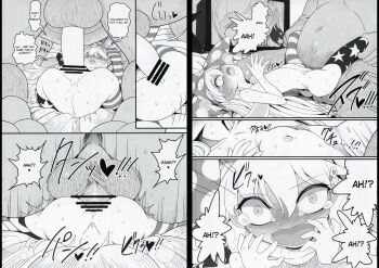 1boy 1girl age_difference blonde_hair clownpiece loli mating_press old old_man size_difference tagme touhou