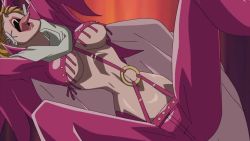 2girls 4boys afro angry animated anime_screenshot boots breasts brown_hair cape crown defeat earrings emporio_ivankov fishnet_legwear fishnets flashback fringe_trim garter_belt genderswap genderswap_(mtf) gloves greyscale hair_over_eyes head_out_of_frame high_heel_boots high_heels holding holding_weapon impel_down injury jewelry knee_boots large_breasts leotard licking_lips lipstick long_hair makeup minokoala minorhinoceros minotaurus_(one_piece) minozebra monochrome monster_boy multiple_boys multiple_girls muscular nipples one_piece purple_hair red_footwear red_heels revealing_clothes running sadi-chan sexually_suggestive shiny_skin size_difference skull sweat tattoo thighhighs tongue tongue_out underboob video violence weapon whip