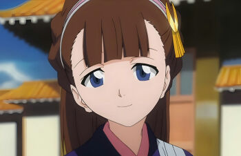 anime_screenshot bleach blue_eyes brown_hair sayori_amagaki tagme